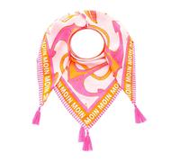 Zwillingsherz Viereckstuch "Ocean" in Orange - (L)130 x (B)130 cm - 38% | Damen Schals Tuecher