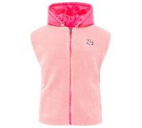 Zwillingsherz Wendeweste Damen Teddy Love Weste Jacke, Teddyweste zum Wenden, ärmellose Übergangsweste mit Patch, kuschelige Freizeitweste