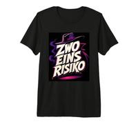 Zwo Eins Risiko Lustiger Spruch Retro Comic Style Premium T-Shirt