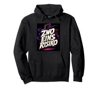 Zwo Eins Risiko Lustiger Spruch Retro Comic Style Pullover Hoodie