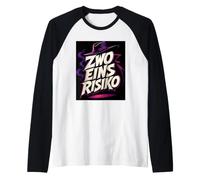 Zwo Eins Risiko Lustiger Spruch Retro Comic Style Raglan