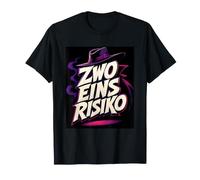Zwo Eins Risiko Lustiger Spruch Retro Comic Style T-Shirt