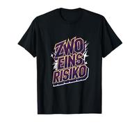 Zwo Eins Risiko Lustiger Spruch Retro Comic Style T-Shirt