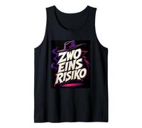 Zwo Eins Risiko Lustiger Spruch Retro Comic Style Tank Top