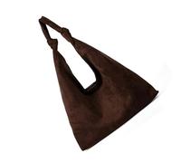 ZWTPGKRD Moderne Schultertasche aus Wildleder, geräumiges Fassungsvermögen, Leoparden-Details, Unterarm-Geldbörse, Shopper für trendiges Outfit, geräumiges Wildleder mit Leopardenmuster, coffee, One