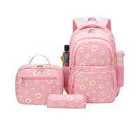 zwxqe Kinder-Rucksack-Set, Primary School Bookbag für Elementary Studenten, Stylish Floral Print Schoolbag Books and Supplies, for Daily Travel Vacation Outgoing, School Backpack for Boys Girls Teens