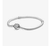 ZXCK 925 Sterling Silber Charm Armband Rose Goldene Farbe Gänseblümchen Flower Barrel Verschluss Schlange Kette Armband Frauen Schmuck-pdb075,19cm