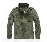 ZXCL Casual Wear Herren Übergroßen Camo Jacket Sportswear Dicke Denim Jacke Männer insgesamt grün Militär Winter Tarnmantel männlich XXL-ArmyGreen,S