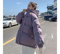 ZXCL Frauen verdicken warme Parka Mantel Lose Übergroßen Frauen Wintermantel Mit Kapuze Outwear Gepolsterte Frau Parkas Jacken-Purple,Chinese Size S