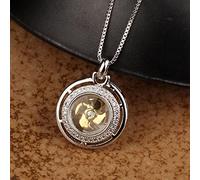 zxcs Neue Ankunft drehbare windmühle anhänger Halskette kubikzirconia Pave Gold Silber Farbe kristall Halskette schmuck Frauen männer