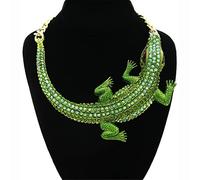 zxcs Neue Punk Anhänger Halsketten Krokodil Halskette Halloween Dekoration Schmuck Hip Hop Party Böhmen Chokers Bijouterie-Pendant Necklace