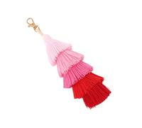 Zxfdsfdbnm Bunte Quasten Schlüsselanhänger, böhmische Quasten, Taschendekorationen, Charm Auto Schlüsselanhänger für Damen Handtaschen, Anhänger Charm Auto Schlüsselanhänger