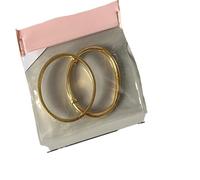 ZYAGH 100 stücke ROSA Schmuck Frosted Zipper Tasche Ring Ohrring Halskette Armband Verpackung Transparent EVA Kunststoff(Clear 11.7x11cm)