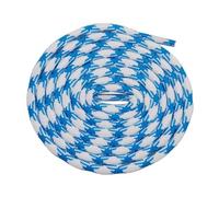 ZYAGH 2 Paar Ersatzschnürsenkel for Wanderschuhe, 4,5 mm, strukturierte, runde, rutschfeste Schnürsenkel aus Polyesterschnur(5250 White Blue,140cm)