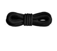 ZYAGH 4 Paar 10 mm dicke Schnürsenkel for Laufschuhe, Unisex, runde Schnürsenkel for Schuhe, 100/120/140/160 cm Seil(Black,160cm)