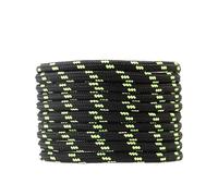 ZYAGH 4 Paar 5 mm dicke runde Schnürsenkel Outdoor-Sportschnürsenkel Sneaker Basketballschuh Länge 100/120/140/160 cm Zubehör(Black green,160cm)