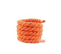 ZYAGH 4 Paar runde, dicke Schnürsenkel aus Baumwolle, bunte Schnürsenkel, 10 mm Breite, geeignet for Boardschuhe, Stiefel, Schnürsenkel(Orange,100cm)