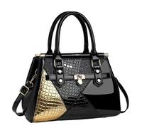 ZYAGH Damen Lackleder Handtaschen Damen Exquisite Schulter Crossbody Taschen(Color 7)