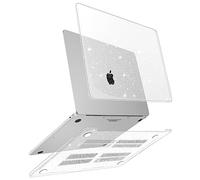 ZYB Hülle für MacBook Pro 13 Zoll 2022-2016 (M2/M1 A2338 A2289 A2251 A2159 A1999 A1708 A1706), Ultradünne Hartschale Schutzhülle Case für Mac Pro 13, Glitzer klar