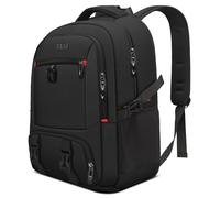 ZYB Laptop Rucksack 17,3 Zoll, Groß Laptop Backpack 17 Zoll Rucksack Herren Damen Wasserdicht Erweitert mit Schuhtasche Laptopfach Anti Diebstahl Tasche Reisen Business Schule Arbeit College - Schwarz