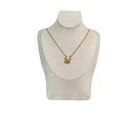 ZYFHYU Halskette Büstenständer Leinen Halsketten Anhänger Portrait Schaufenster Display Regal Fensterständer Schmuck Büste Mannequin Halter Rack Organizer(18.5CM)