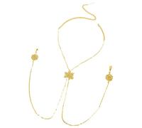 ZYHARUKO Künstliche Papillenringe mit Kette, keine Piercingringe mit Halsketten, verstellbare Schlinge J Papilla-Schmuck, kein Piercing, Schmetterling, Einheitsgröße, Wie beschrieben, Wie beschrieben