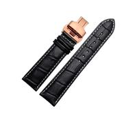 zyimodl 14-22mm klassisches Design, hautfreundliches und weiches italienisches Rindsleder-Uhrenarmband für Quarzuhren und mechanische Uhren, 20mm