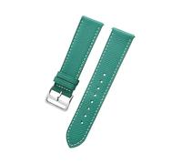 zyimodl 18-22mm buntes, atmungsaktives Rindsleder-Uhrenarmband mit Litschi-Maserung und Schnellverschluss-Federstift, 20mm