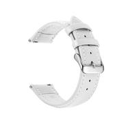 zyimodl 18-22mm buntes, atmungsaktives Schnellverschluss-Uhrenarmband aus echtem Leder für Smartwatches, 20mm