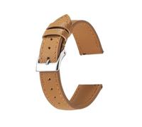 zyimodl 18-22mm einfaches Schnellverschluss-Rindsleder-Uhrenarmband mit Litschi-Maserung für Quarzuhren, 20mm