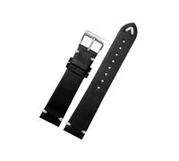 zyimodl 18-22mm schlichtes, weiches und flexibles Rindsleder-Uhrenarmband mit Installationswerkzeug, 20mm