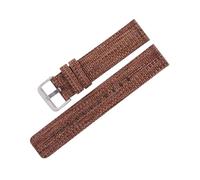 zyimodl 20-22mm atmungsaktives Uhrenarmband aus gewebtem Nylon mit Schnellverschluss Silberne polierte Dornschließe, 22mm