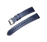 zyimodl 20-22mm buntes, vollnarbiges, hautfreundliches und weiches Rindsleder-Uhrenarmband mit Schnellverschluss-Federstift, 20mm