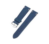 zyimodl 20-22mm flexibles Rindsleder-Uhrenarmband mit Schnellverschluss für Quarzuhren, 20mm