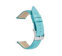 zyimodl 20-22mm schlichter Stil, lebendige Farben, glattes und hautfreundliches Rindsleder-Uhrenarmband mit Schnellverschluss-Stift, 20mm