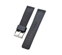 zyimodl 20-24mm Schnellverschluss-Uhrenarmband aus weichem Rindsleder mit wasserdichtem Silikonfutter, 22mm
