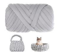 Zyiphor Dicke Wolle zum Handstricken Chunky Yarn 500g/25M Armstricken Wolle Schlauchgarn für DIY Basteln, Anfänger, Decken, Taschen, Kissen, Rucksack