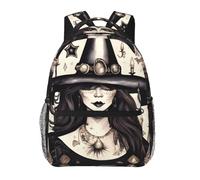 ZYJHYY Magic Witch Witchcraft Bohemian Print Casual Gym Bag Wear-Resistant Work Bag Hiking Backpack With Padded Back For Travel Camping