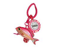 ZYKEJJDDAK Exquisiter Fisch Schlüsselanhänger mit detaillierter 3D Schnitzerei und verstellbarem Riemen mit Acrylstruktur für die Schlüsselorganisation Kinder Schlüsselanhänger