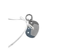 ZYKEJJDDAK Modischer Schlüsselanhänger mit Schleife, Kamm, tragbar, multifunktionales Zubehör für Schlüssel und Handtaschen, Kamm mit Schleife