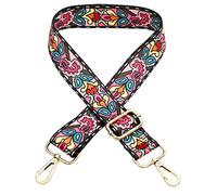 ZYLDK Mode Damen Taschengurt Bunter Schultergurt längenverstellbarer breiter Tragegurt Schultergurt für Handtaschen 78-140cm Schultergurt für Handtaschen DIY Zubehör
