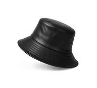 Zylioo 2XL PU-Leder Fischerhut für Große Köpfe,Großer Winter Warm Anglerhut Wanderhut mit breiter Krempe