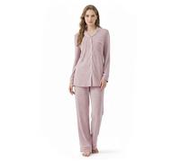 Zylioo Tall Damen Schlafanzug Zweiteiler Extra Lang Pyjama Set Langarm Hausanzug Loungewear Sleepwear