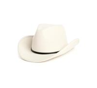 Zylioo XL-XXL Cowboyhut Filzhut für Großen Kopf, Westernhut mit breiter Krempe, Fedora Panamahut mit Gürtelschnalle für Herren Damen