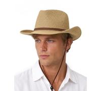 Zylioo XXL Cowboyhut Großen Kopf Hut Strohhut Sonnenhut XL Sommer UV Schutz Stroh Sommerhut Strandhut