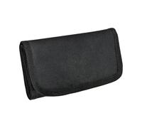 ZYMIADOU Kompakter Geld-Organizer mit mehreren Fächern für Reisende, Männer und Frauen, sichere Aufbewahrung, Reisepässe, Karten, Münzzubehör, kompakte Geld-Management-Tasche, Schwarz , Einheitsgröße