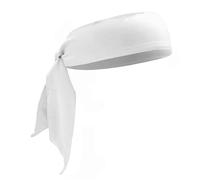 Zymoplas Laufendes Stirnband, verstellbar, Fitness Rücken, Schweißbänder, schnell trocknendes Haarstyling Zubehör, Karate Geschenke für Tennis, Basketball, Weiß