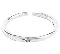 ZYNSAE S925 Sterling Silber Smiley Ring Weiblicher Vintage Süßer Kühler Wind Minimalist Hunderte von Einfachem Smile Einfachen Ring Öffnen Dünner Ring, Smiley Ring, Öffnung