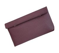 ZYOUQI Elegante PU-Handtasche mit Schnellzugriff-Design und geräumiger Aufbewahrung, Kulturbeutel, Abendtasche, Aufbewahrungstasche für Damen, burgunderfarben, 19*3*17cm