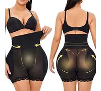 ZYUN Damen Hohe Taille Shapewear Bauch Kontrolle Body Shaper Bauch Weg Figurformende Miederhose Unterwäsche Damen Shapewear, Black-6XL